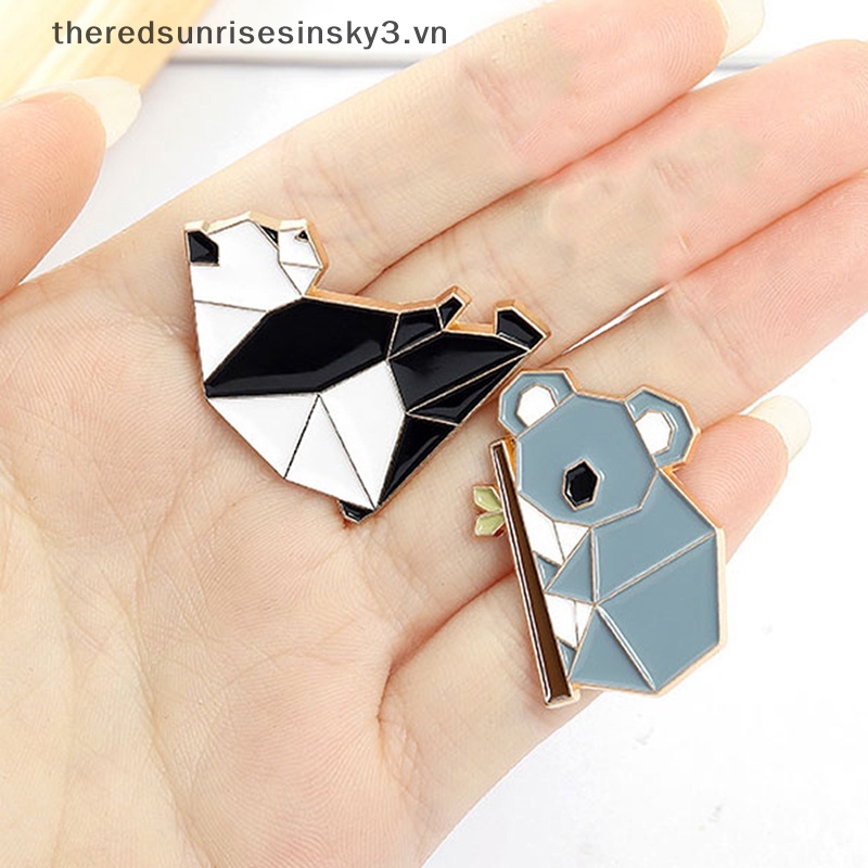 # # Ghim Cài Áo Hình Động Vật Thời Trang Tráng Men Hình Gấu Trúc Koala Alpaca Thỏ Cổ Áo Túi Xách