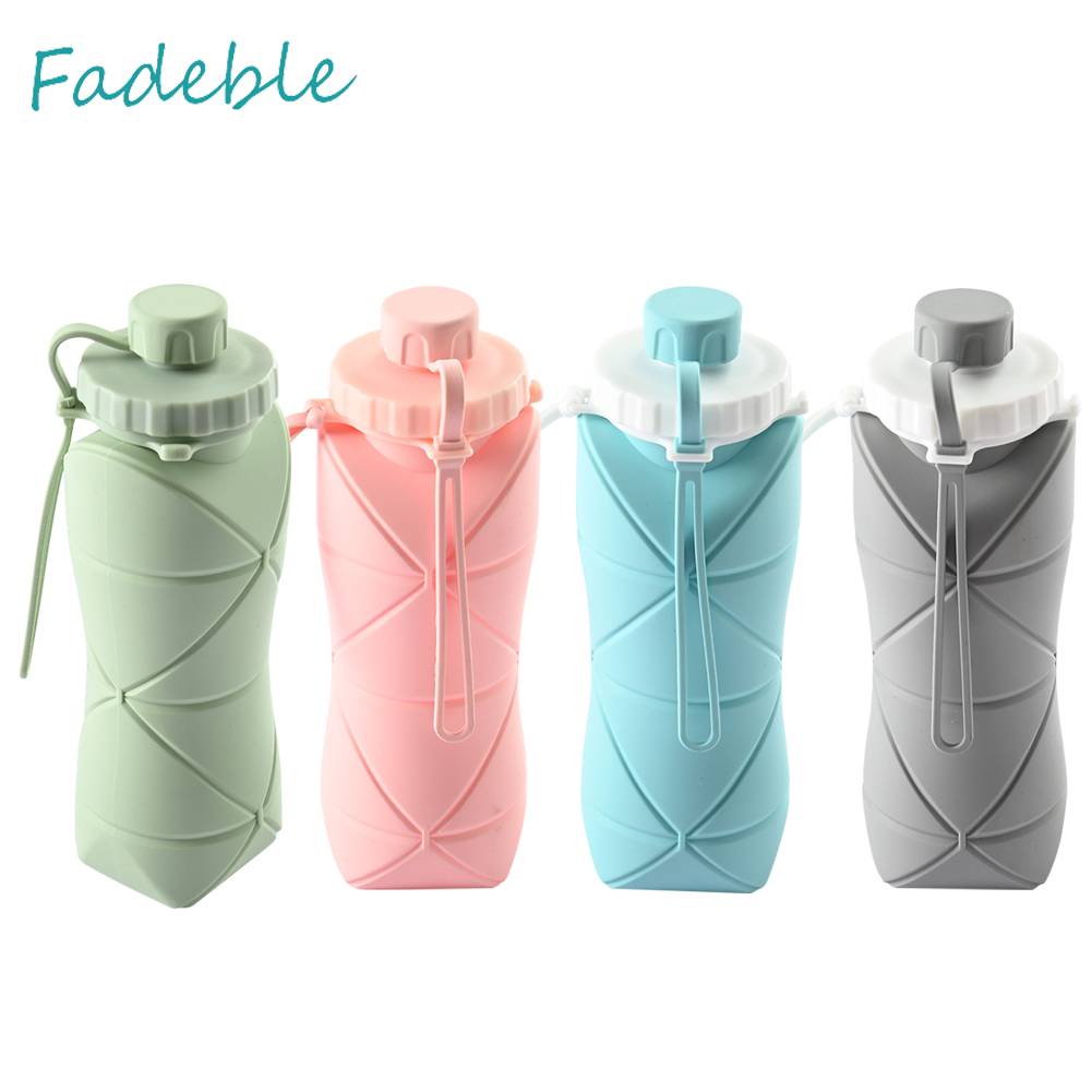 Bình Nước 600ml Có Thể Gấp Gọn Tiện Lợi Khi Đi Du Lịch