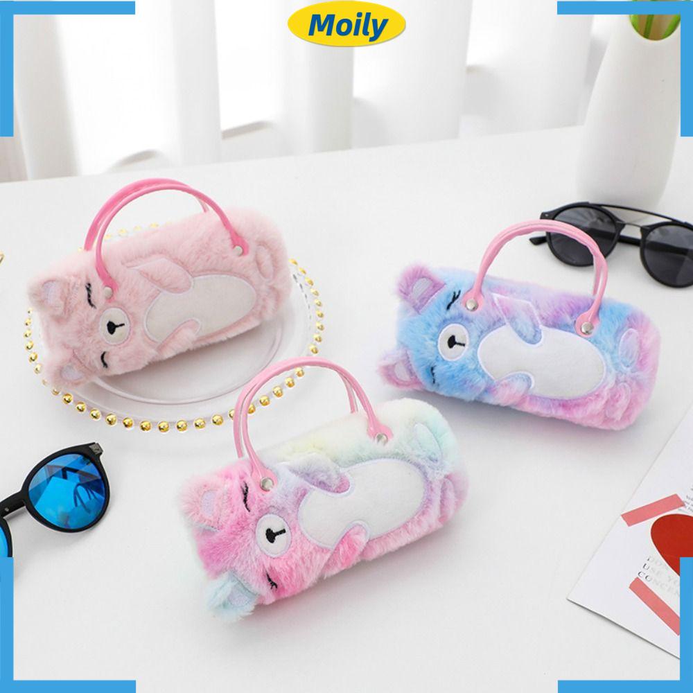 MOILYVN Hộp Đựng Mắt Kính Hình Gấu Bông Nhiều Màu Dễ Thương Chống Áp Lực