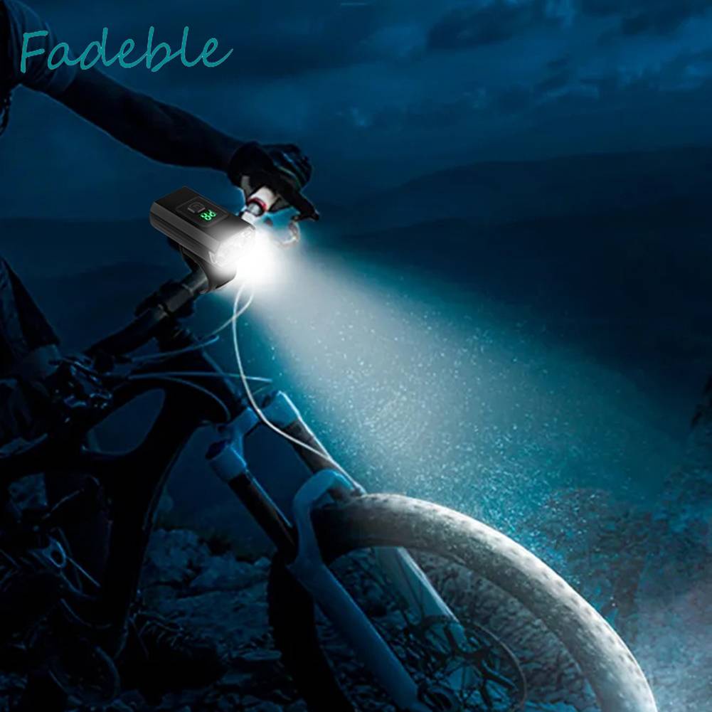 Đèn Pha Xe Đạp 800LM Cổng Sạc USB Loại C IPX4 1000mAh