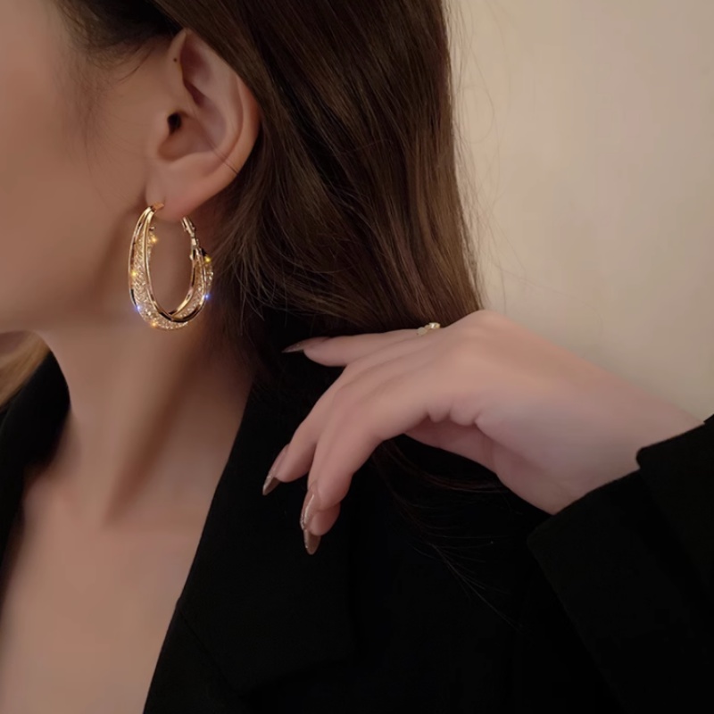 Đôi Bông Tai Khoen Tròn Thời Trang Cho Nữ
