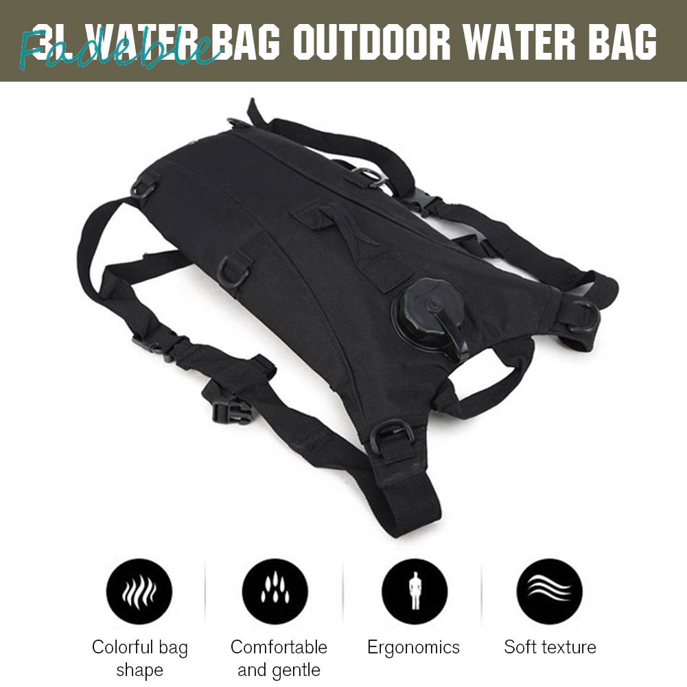 Bình Đựng Nước 3L Bằng Nylon Thoáng Khí Gọn Nhẹ Cho Xe Đạp Leo Núi