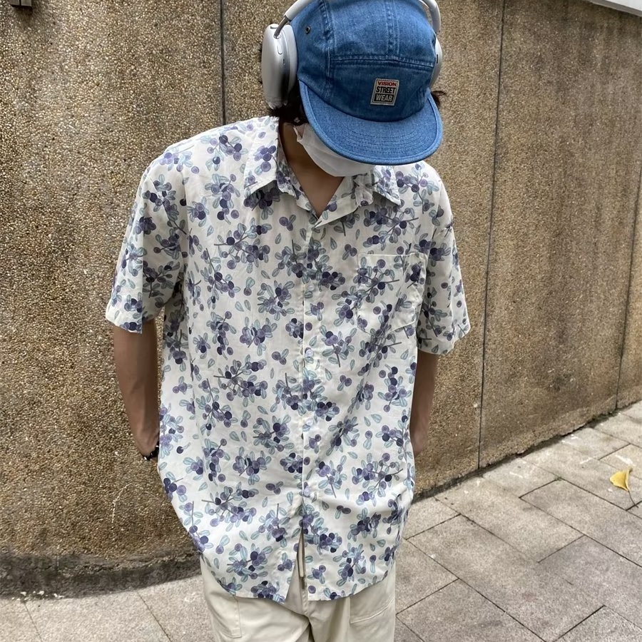 Áo Sơ Mi Cổ Tròn Phong Cách Hàn Quốc Thời Trang Mùa Hè Cho Nam