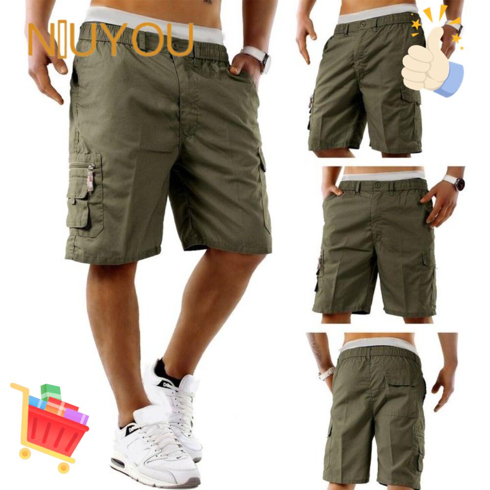 NIUYOU Quần Short Thể Thao Chất Liệu Co Giãn Thoáng Khí Thời Trang Mùa Hè