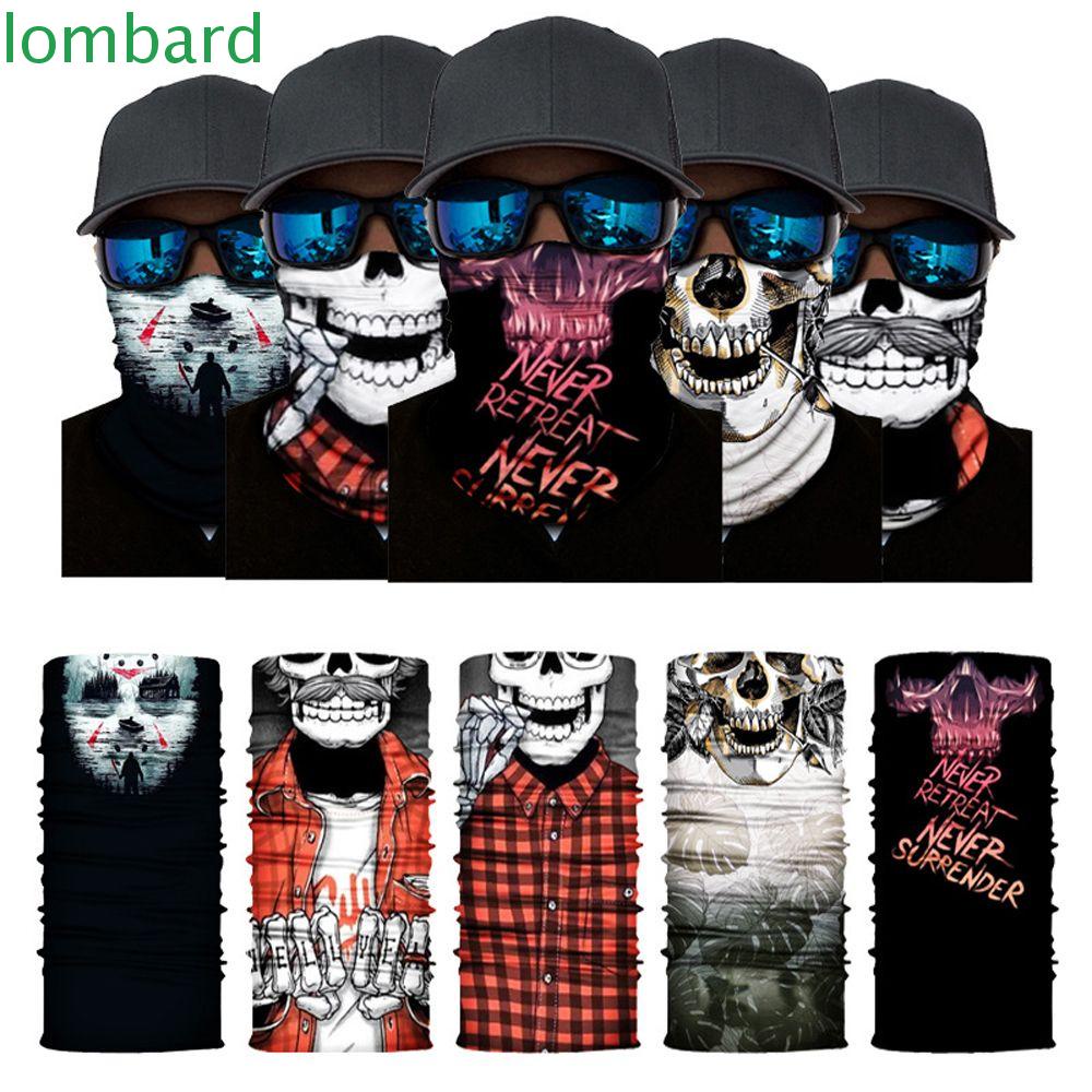 LOMBARD Khăn Choàng Cổ Kiêm Khẩu Trang Che Mặt Chống Tia UV Chống Bụi Dùng Khi Chạy Bộ Đường Dài / Đạp Xe