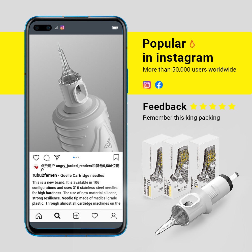 Set 20 / 20 Kim Xăm Hình Chuyên Dụng #10Màng Mềm RL / RM  = 0,30Mm