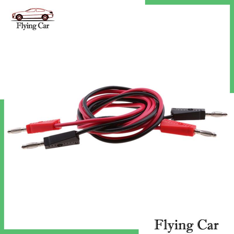 Bộ 2 Phích Cắm Chuối Bằng Silicon Màu Đen Có Thể Xếp Chồng 4mm