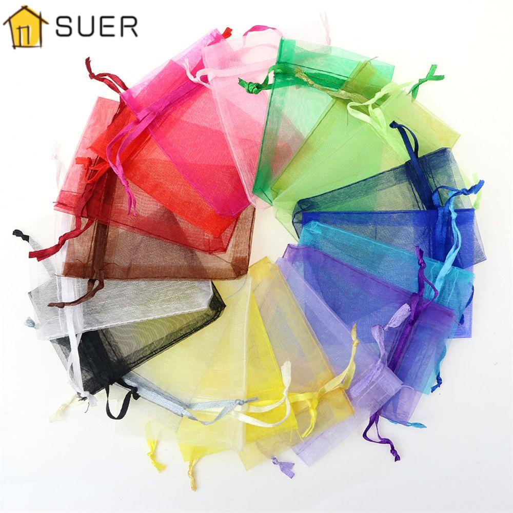 SUENIN Bộ 50 Túi Đựng Kẹo Trong Suốt Kích Thước 9x12cm