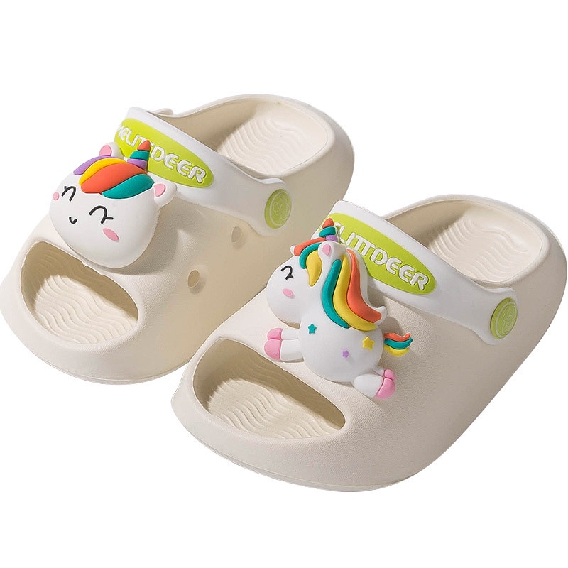 Sandal AYUER đế mềm bằng EVA không trơn hình kỳ lân / thỏ 3D xinh xắn cho bé