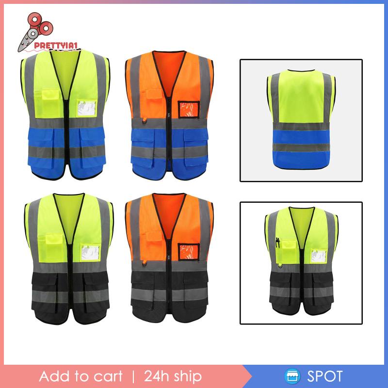 Áo Bảo Hộ Phản Quang Có Túi Giặt Được Thoải Mái Khi Xây Dựng / Trong Nhà / Ngoài Trời Cho Nam