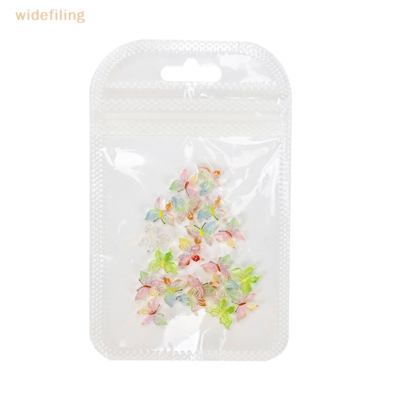 Set 20 Phụ Kiện Trang Trí Móng Tay Hình Bướm 3D DIY Độc Đáo Đẹp Mắt