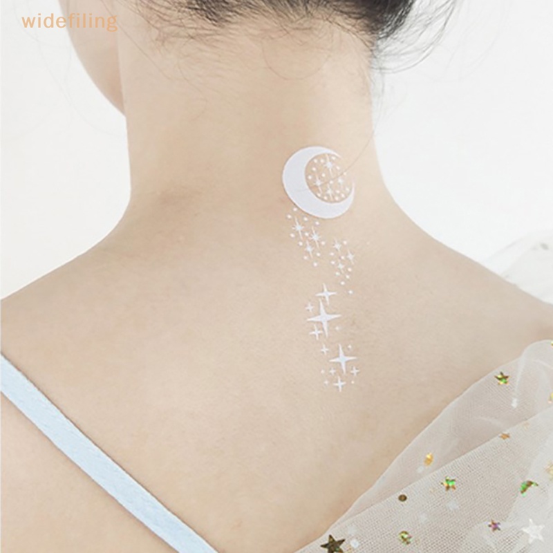 Hình Xăm Dán Tạm Thời Họa Tiết Da Rắn / Bướm / Mặt Trăng Dạ Quang Chống Nước