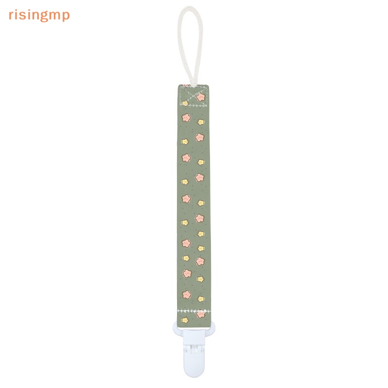 Dây Đeo Núm Ti Giả Bằng Polyester Họa Tiết Hoạt Hình Chống Rơi Cho Bé