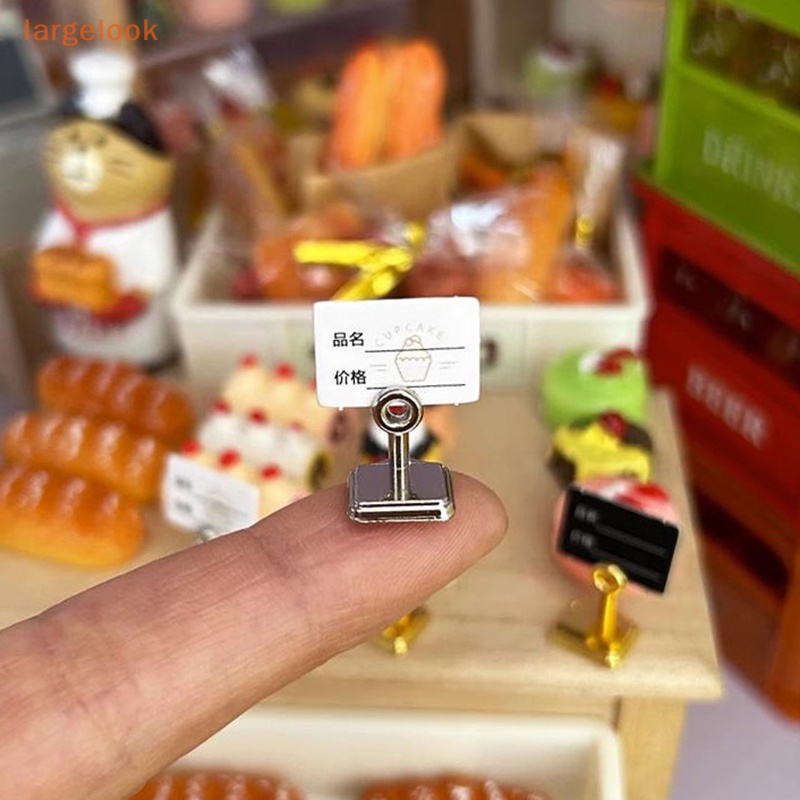 Set 2 Thẻ Trưng Bày Bánh / Món Tráng Miệng / Cà Phê Tỉ Lệ 1: 12 Cho Nhà Búp Bê