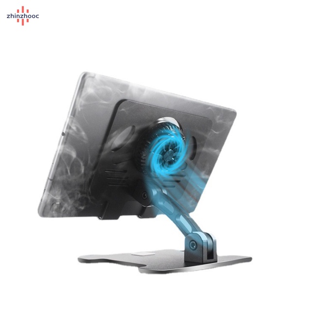 Giá Đỡ Laptop / Máy Tính Bảng / Điện Thoại Có Quạt Tản Nhiệt Bán Dẫn Có Thể Gập Lại
