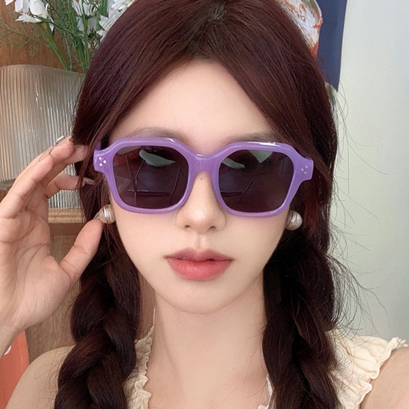 Kính Mát Gọng Tròng Lớn Y2K Phong Cách Âu Mỹ Thời Trang Cho Chụp Hình Đường Phố