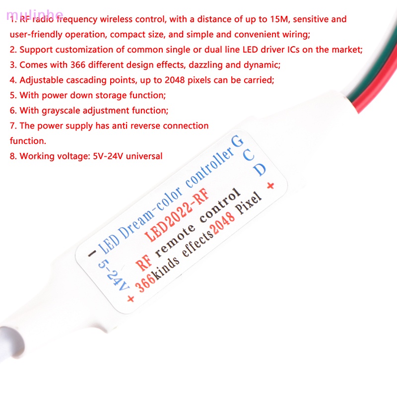 Bộ Điều Khiển Từ Xa 3Pin Mini RF DC5-24V 17Keys Cho WS2812B WS2811