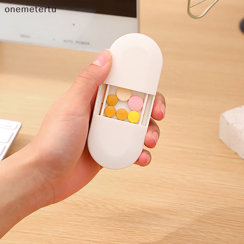 Hộp Cắt Thuốc Viên Chia Hai Ngăn Tiện Dụng