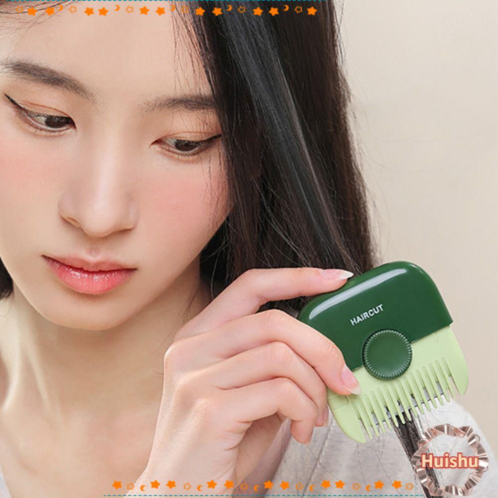 HS 1 Lược Cắt Tỉa Tóc Mái Có Thể Điều Chỉnh Lưỡi Dao Thay Thế 2 Trong 1 Cho Nữ