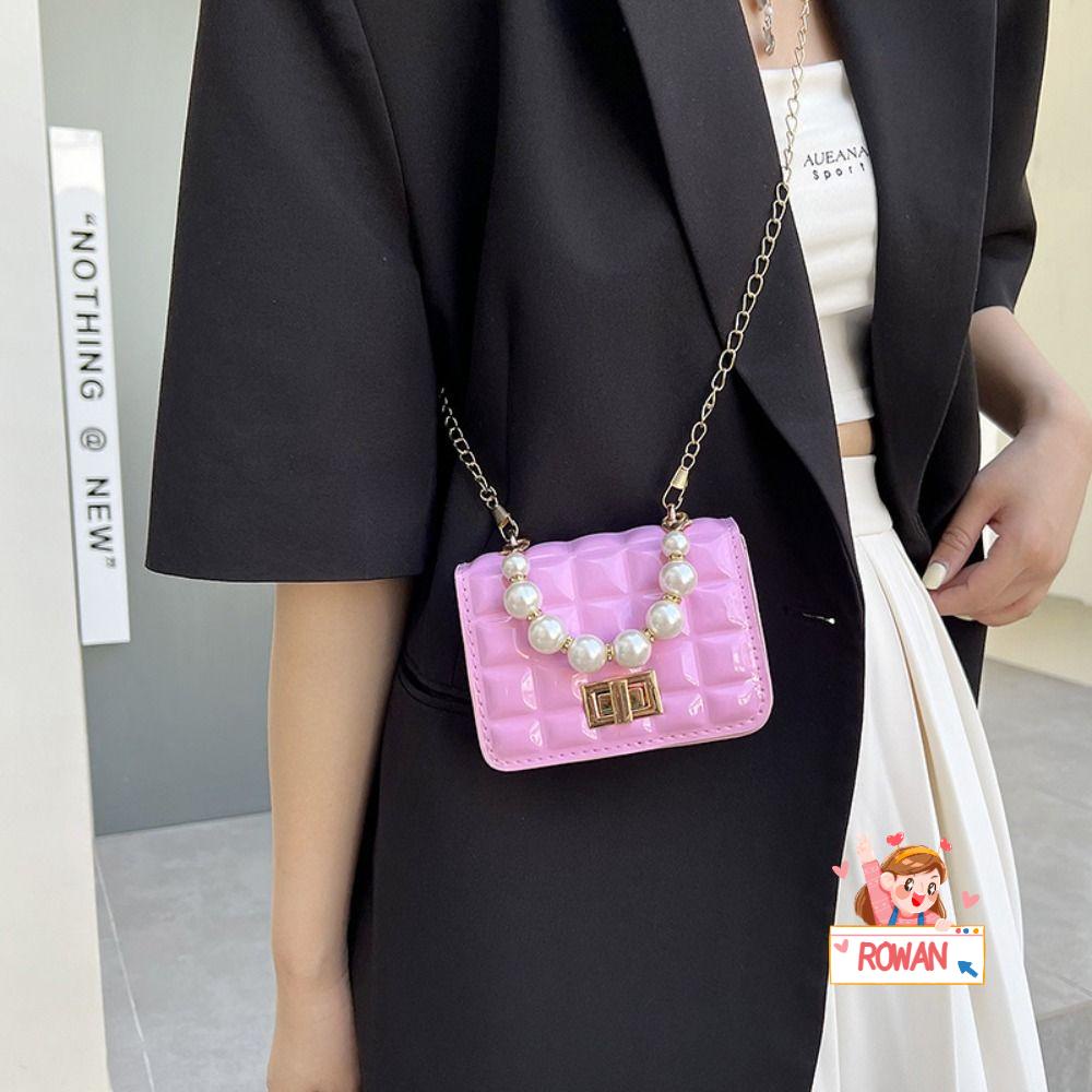 ROWANS Túi Đeo Chéo Mini Bằng Da Pu Màu Kẹo Thời Trang Cho Nữ