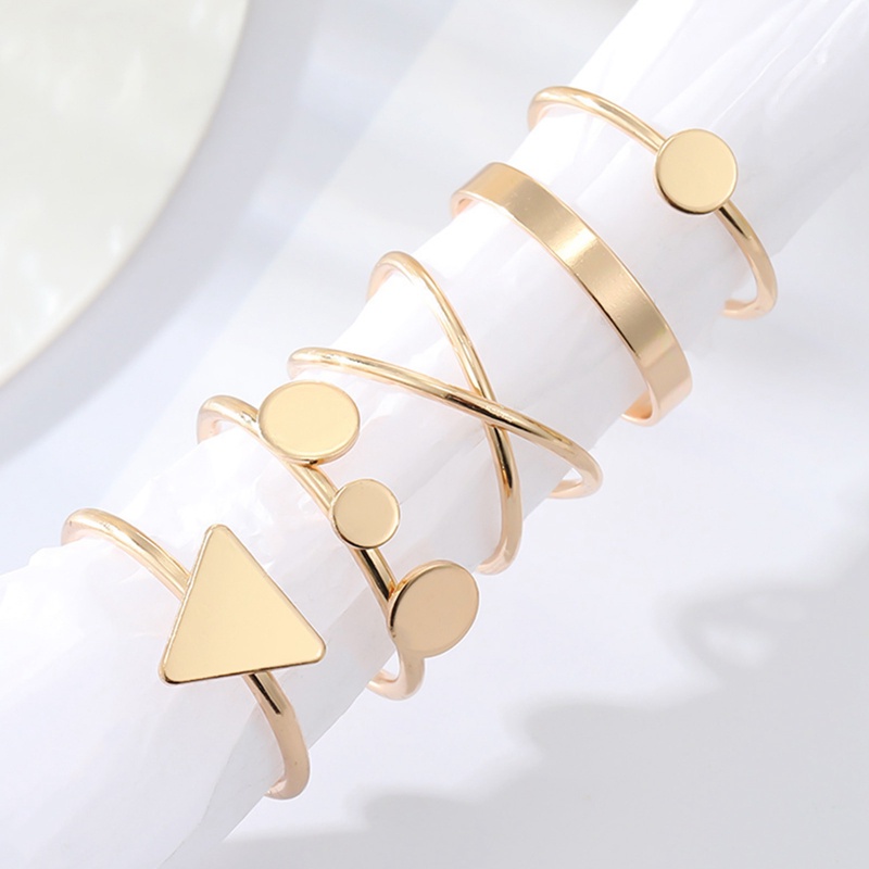 Set 5 Nhẫn Thời Trang Hàn Quốc Đơn Giản Cá Tính Cho Nữ