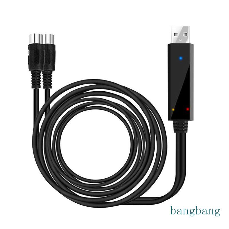 Dây Cáp Nối Bàn Phím Máy Tính Qua USB MIDI Dài 2M