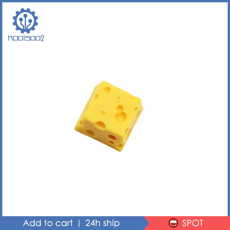 Nút Bàn Phím Cơ Hình Miếng Phô Mai Dễ Thương Bằng Nhựa Resin Tinh Tế