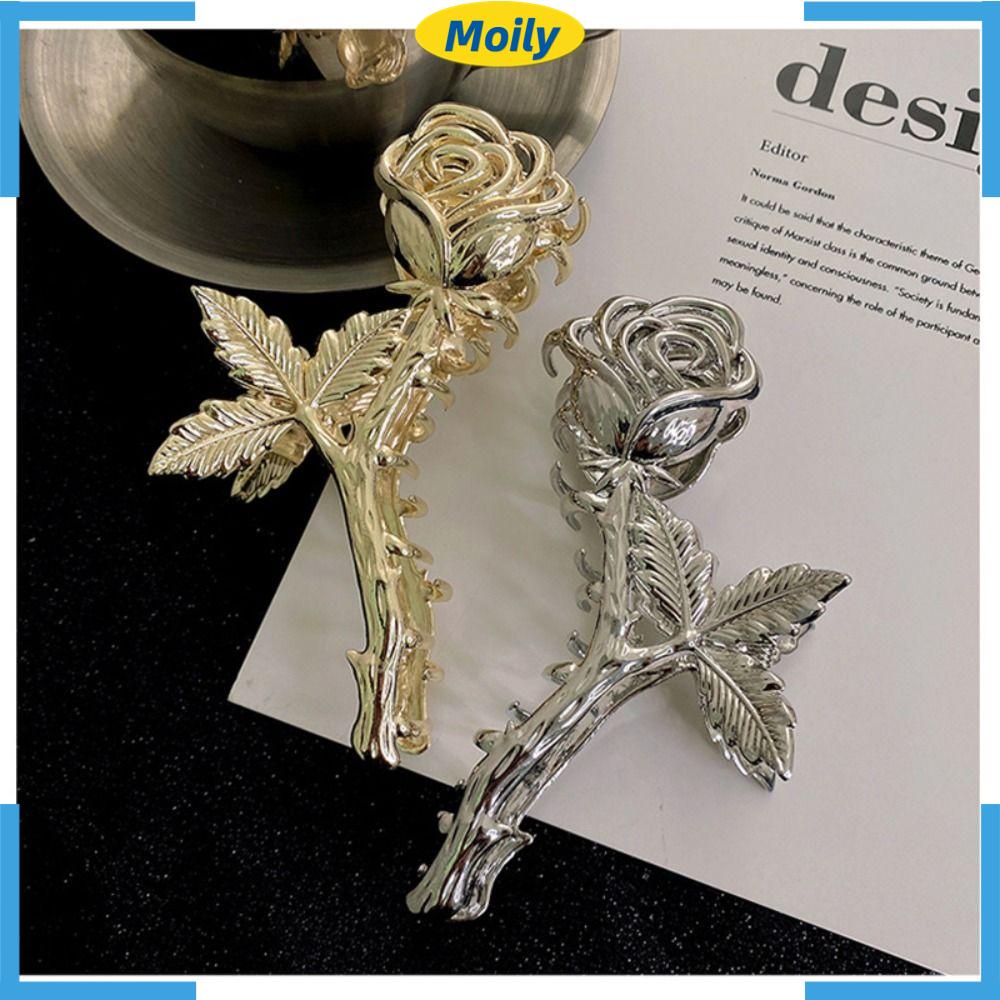 MOILYVN Kẹp Tóc Kim Loại Thiết Kế Thanh Lịch Cho Nữ