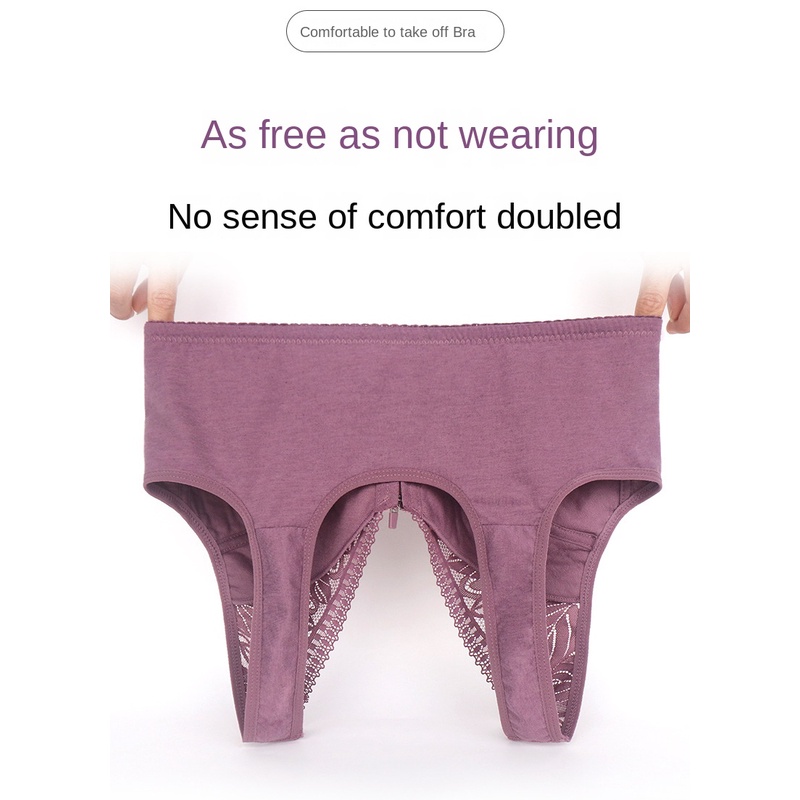 Áo Ngực cotton Mềm Khóa Kéo Trước size Lớn 36-52 Cho Phụ Nữ Trung Niên