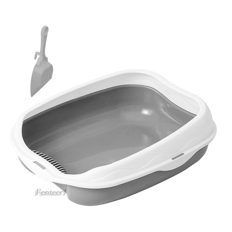 Hộp Vệ Sinh Chống Văng Có Thể Tháo Rời Tiện Dụng Cho Thú Cưng Thỏ / Mèo Cưng