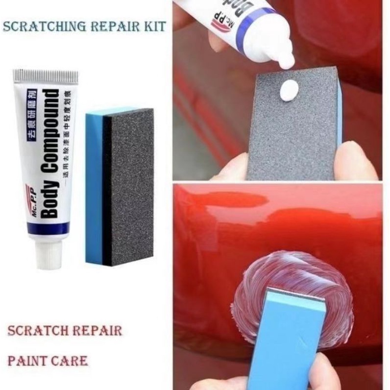 Bodywork compound paste/repair kits and restorers for the repair of car body scratches and scuffs