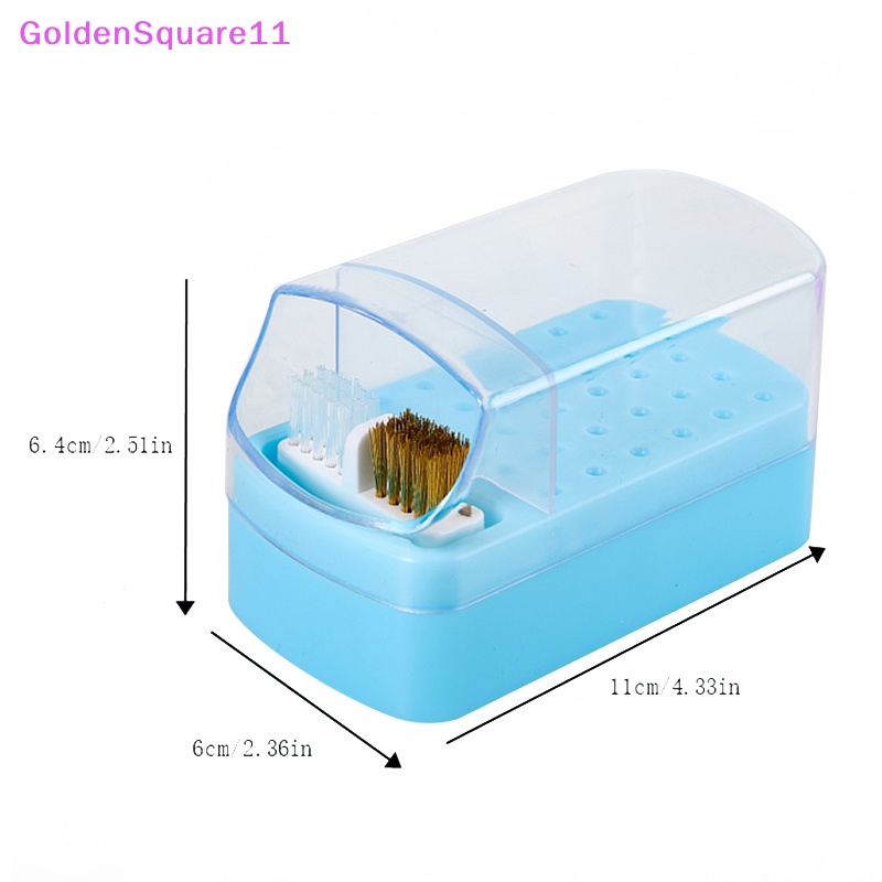 Hộp Đựng Mũi Khoan Móng Tay 30 Lỗ Bằng Acrylic Trong Suốt Chống Bụi