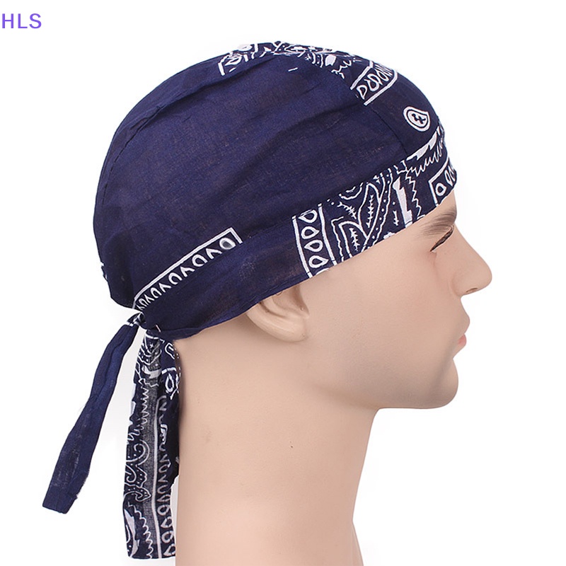 [HLS] Khăn Trùm Đầu Bandana Bằng Vải Cotton Thấm Hút Mồ Hôi Phong Cách Hip hop Đi Xe Đạp Cho Nam Và Nữ