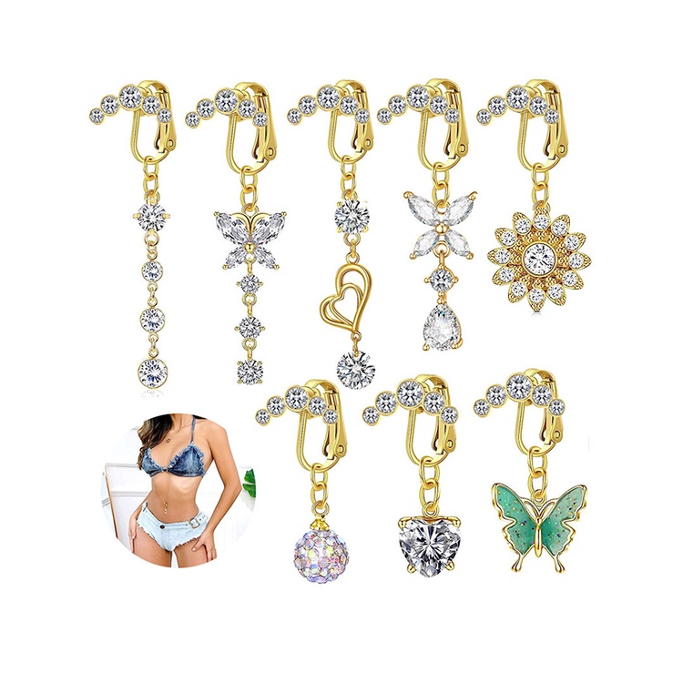 1 Khuyên Rốn Thép Không Gỉ Sang Trọng Cho Nữ