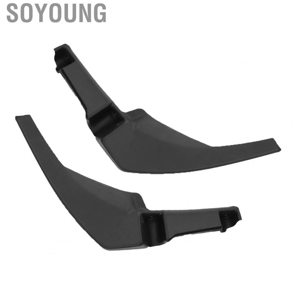 Soyoung Bumper Finisher  Front Black LR028550 2pcs Professional for Cars