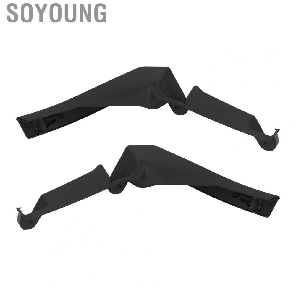 Soyoung Bumper Finisher  Front Black LR028550 2pcs Professional for Cars