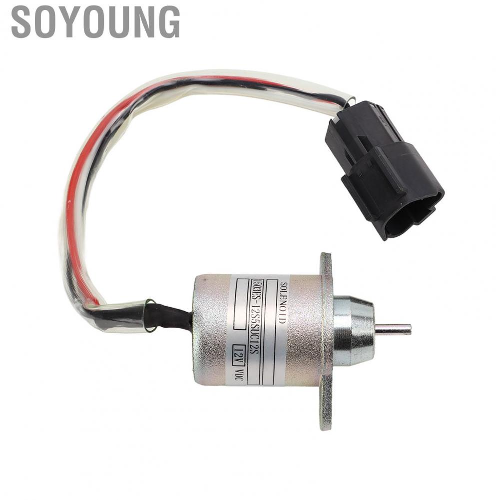 Soyoung Shut Down Solenoid  119233‑77931 Durable High Performance Sturdy DC12V for Engine