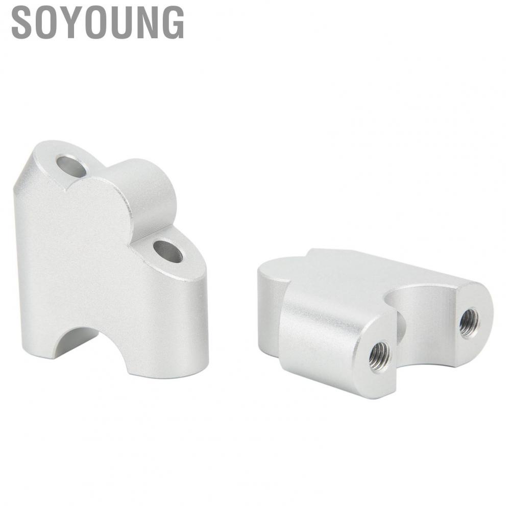 Soyoung Motorcycle Handlebar Riser  Easy Installation Tough High Strength Aluminium Alloy Clamp for
