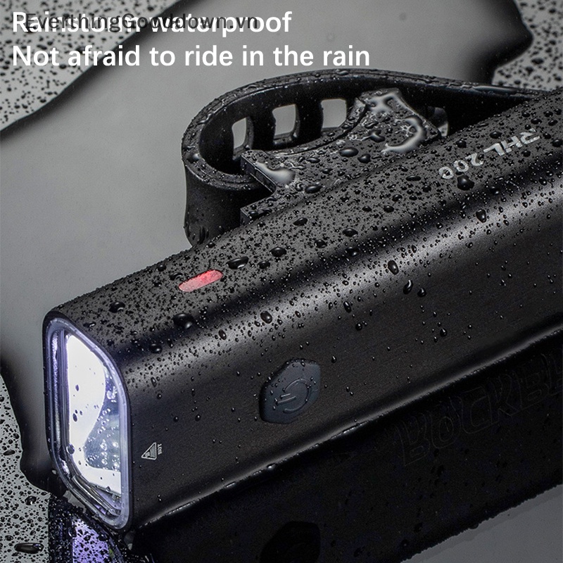Everthinggood Đèn Pha LED 2000mAh Bằng Nhôm Siêu Nhẹ Chống Mưa Gắn Phía Trước Xe Đạp vn