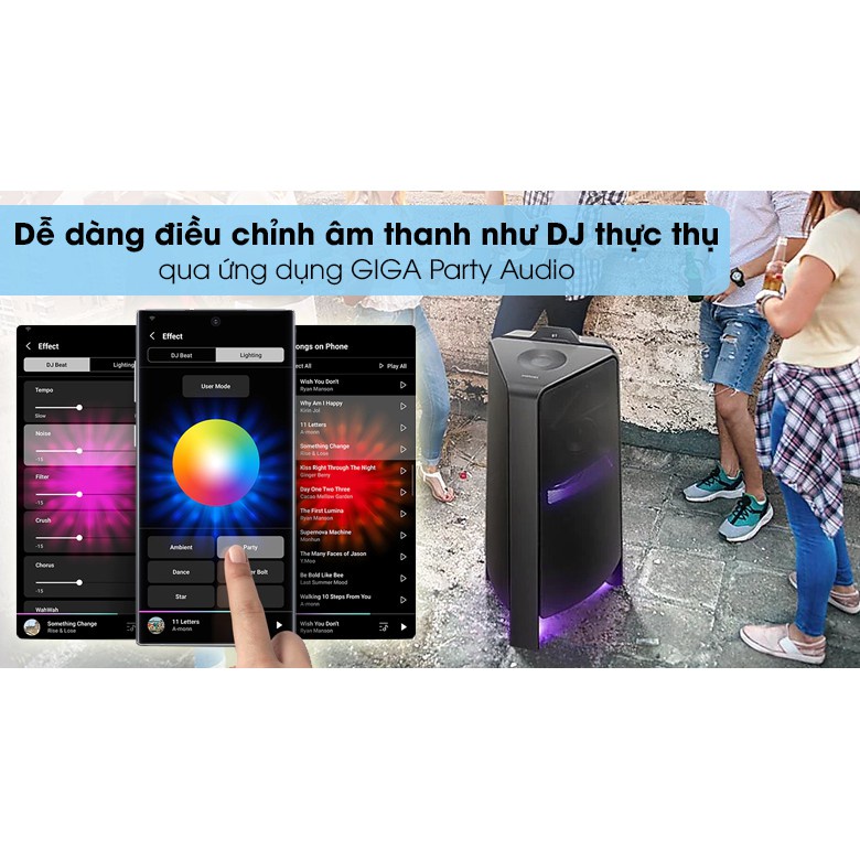 Loa Tháp Samsung MX-T50-T70/XV 1500W Hàng chính hãng - bảo hành 12 tháng + kèm 1 mic b518