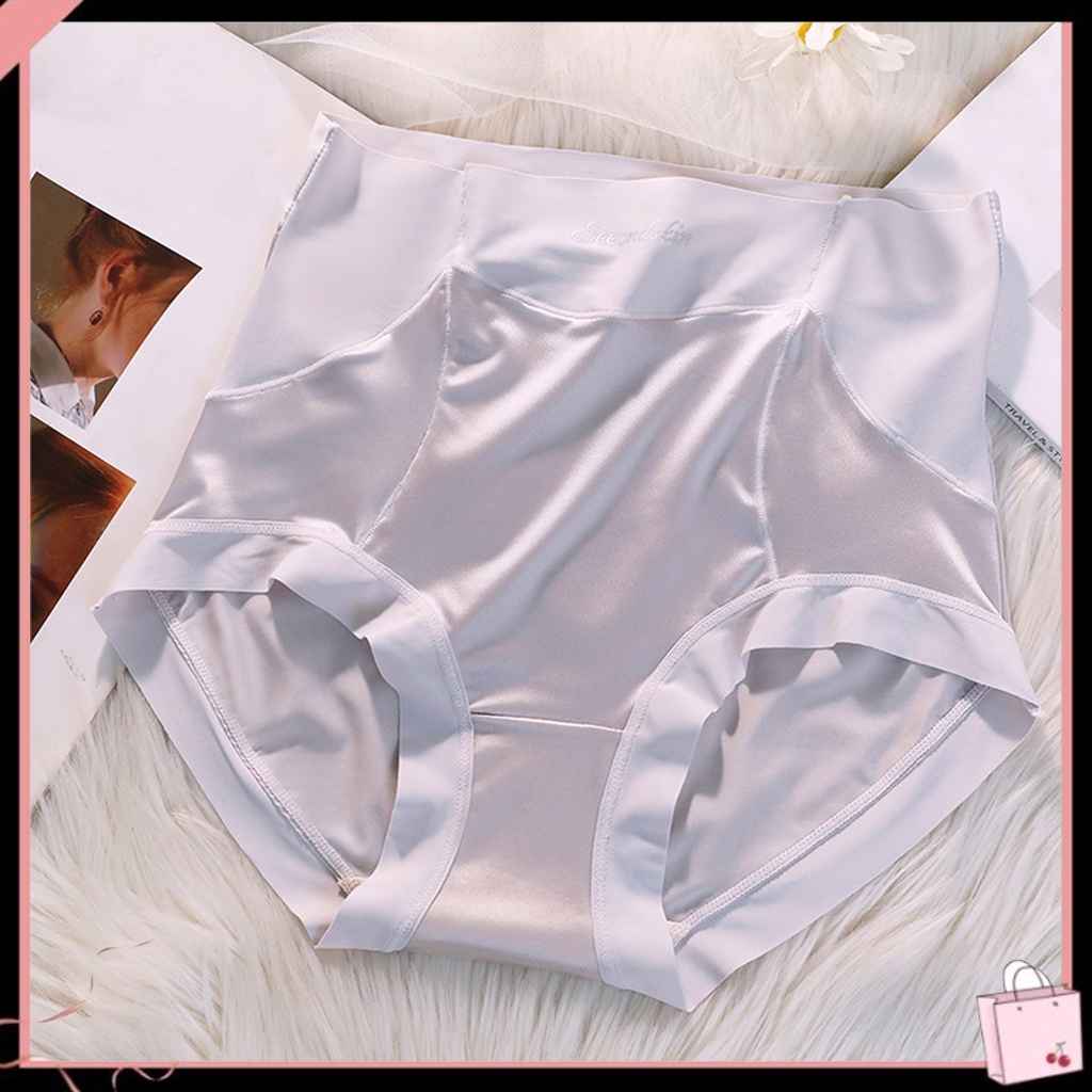 {Soltweter} Quần Lót Nữ Lưng Cao Co Giãn Mềm Mại Không Đường May Thoáng Khí Chống Lộ Hàng