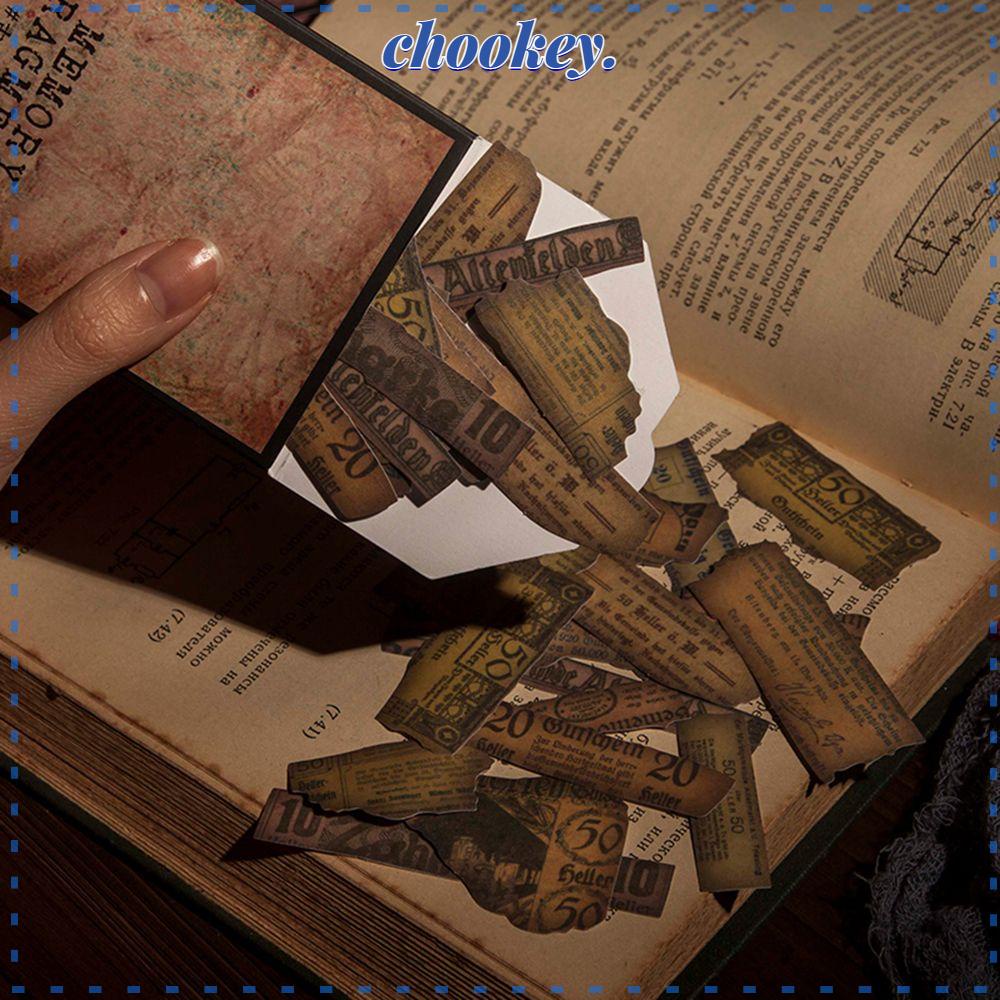 CHOOKEY Tạp Chí Nhãn Dán Dòng Bộ Nhớ Cổ Điển Tự Làm