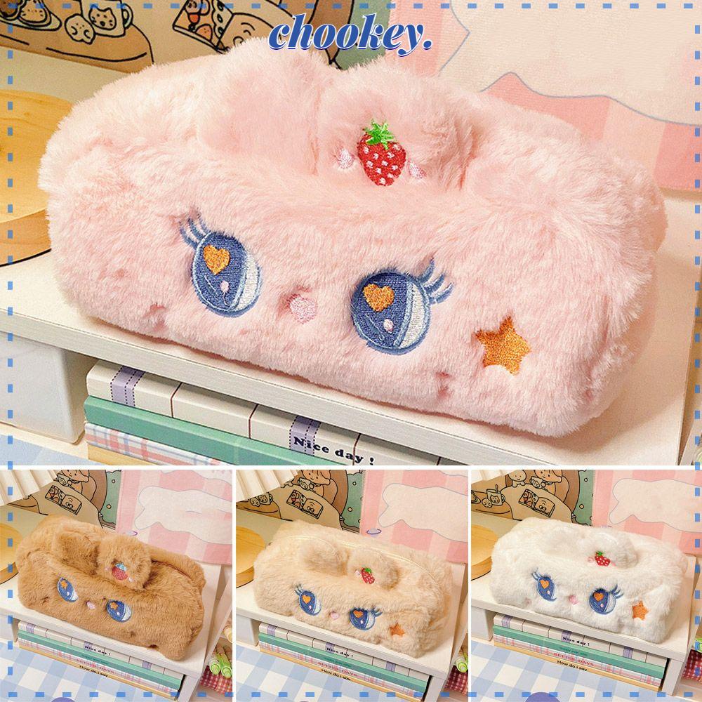CHOOKEY Túi Đựng Bút Cỡ Lớn Đa Năng Hình Thỏ Hoạt Hình Xinh Xắn