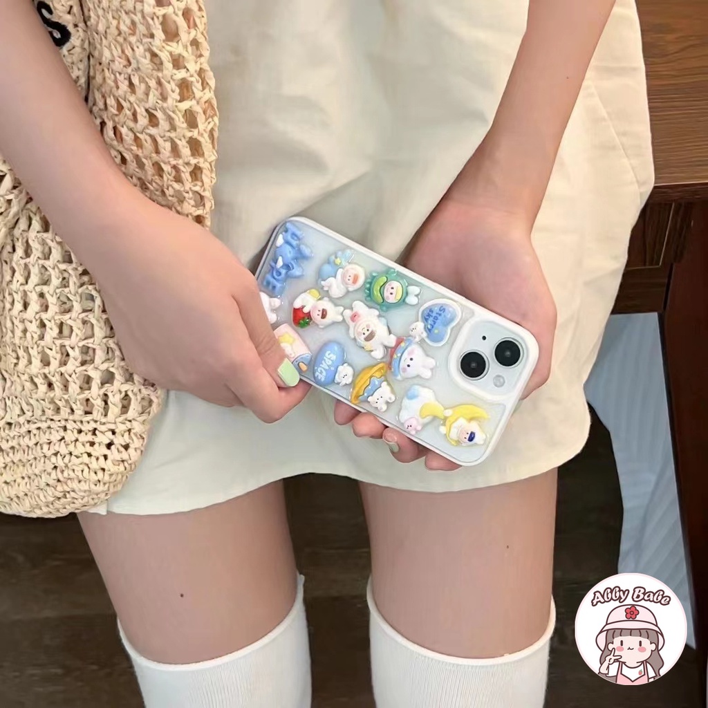 Ốp Điện Thoại TPU Mềm Hình Thỏ / Phi Hành Gia / Cà Rốt 3D Lấp Lánh Kiểu Hàn Quốc Cho IPhone 14 Pro Max 12 11 Pro Max XS XR
