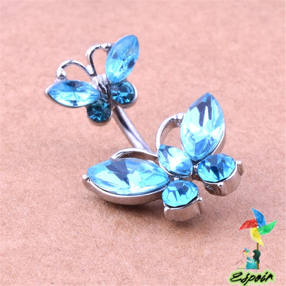 ESPO Khuyên Rốn Đính Đá 14G Thời Trang Cho Nữ