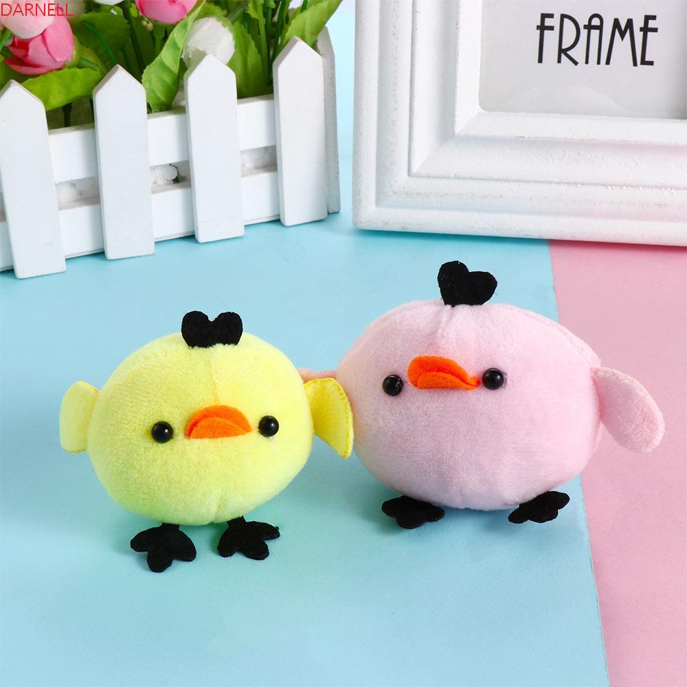 DARNELL Móc Khóa Gà Nhồi Bông 6cm Đáng Yêu