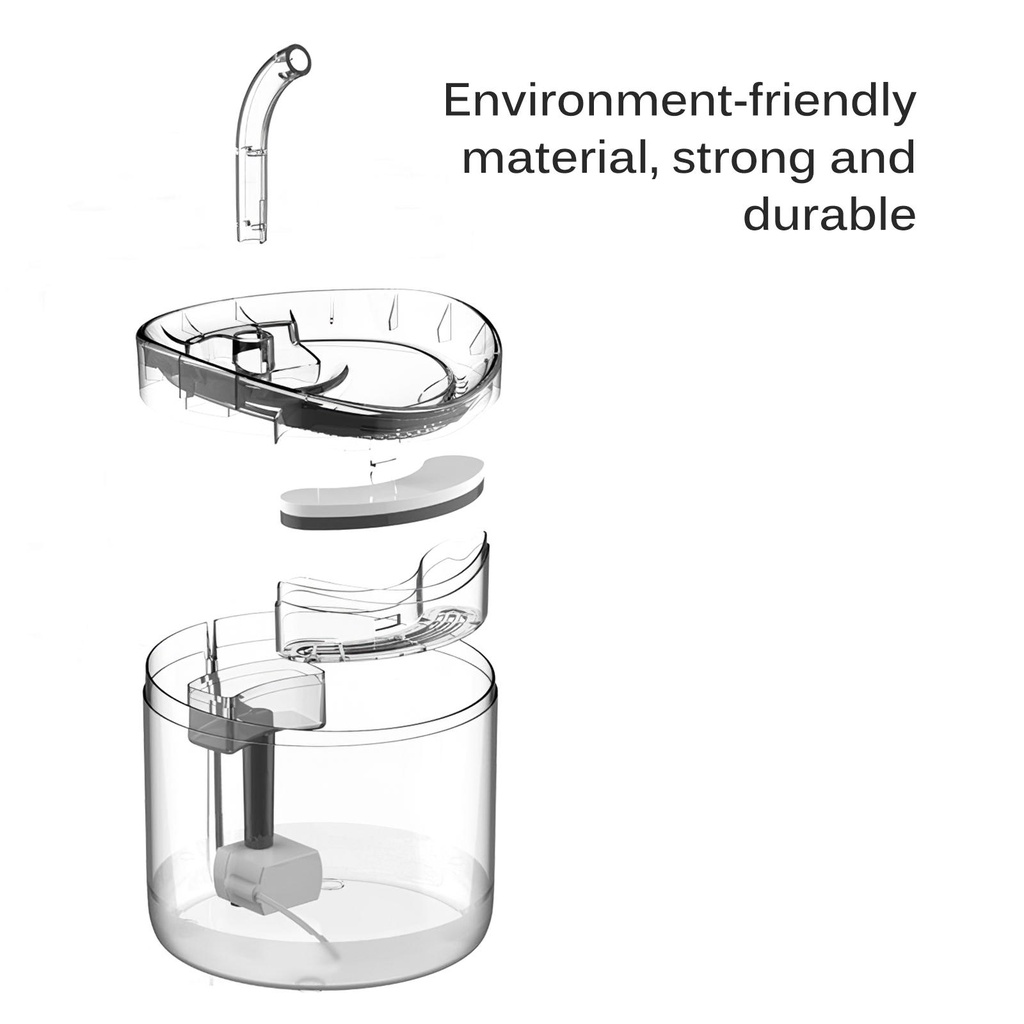 Máy Uống Nước Tự Động Thông Minh 1 8L Cho Thú Cưng