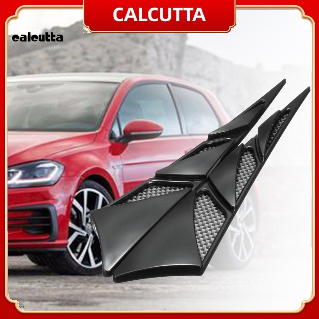 1 Cặp Miếng Dán Lỗ Thông Gió Tự Dính Bằng ABS Chống Mài Mòn Cho Xe Hơi