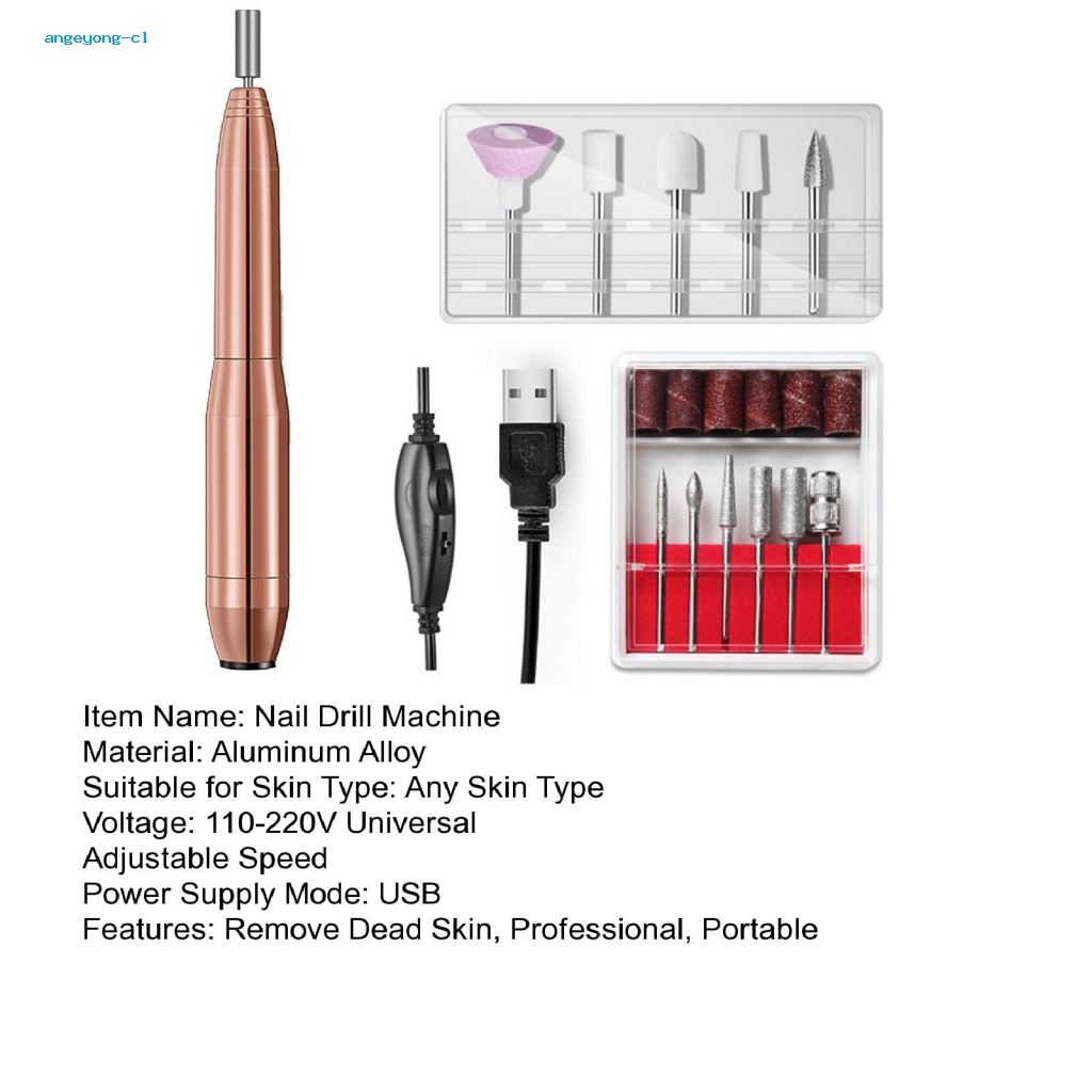 Bộ Máy Mài Móng Tay Tẩy Tế Bào Chết Chuyên Dụng Phích Cắm Usb