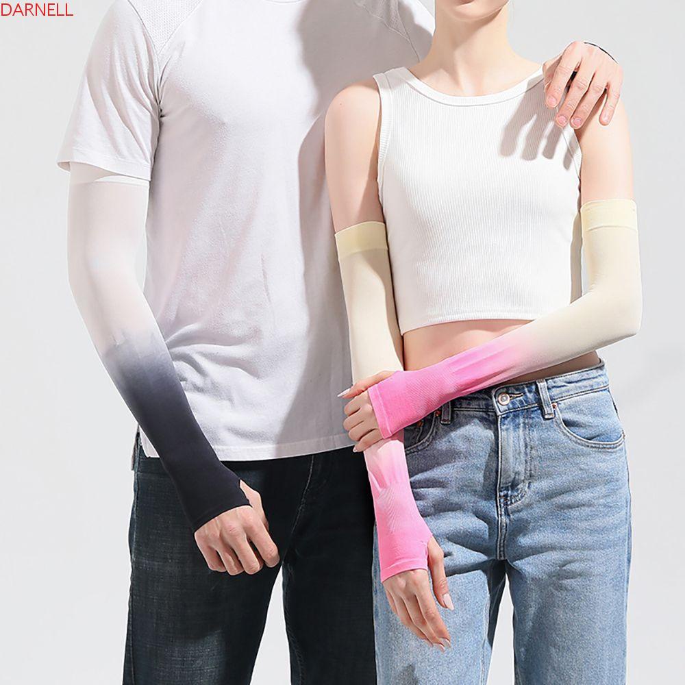 DARNELL Ống Tay Áo Dài Màu Gradient Dễ Thương Dùng Khi Chạy Bộ / Đi Xe Đạp Cho Nam Và Nữ